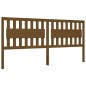 vidaXL Estructura cama y cabecero madera maciza marrón miel 200x200 cm vidaXL Estructura cama y cabecero madera maciza marrón miel 200x200 cm