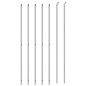 vidaXL Cerca de alambre con brida plateada 2x10 m vidaXL Cerca de alambre con brida plateada 2x10 m