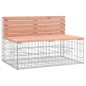vidaXL Banco jardín diseño gaviones madera abeto Douglas 347x71x65,5cm vidaXL Banco jardín diseño gaviones madera abeto Douglas 347x71x65,5cm
