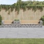 vidaXL Banco de jardín con cesta de gaviones madera maciza de pino vidaXL Banco de jardín con cesta de gaviones madera maciza de pino