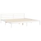 vidaXL Estructura de cama con cabecero madera maciza blanco 200x200 cm vidaXL Estructura de cama con cabecero madera maciza blanco 200x200 cm