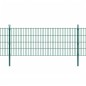 vidaXL Postes de valla 10 uds acero galvanizado verde 130 cm vidaXL Postes de valla 10 uds acero galvanizado verde 130 cm