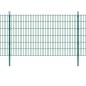 vidaXL Postes de valla 10 uds acero galvanizado verde 170 cm vidaXL Postes de valla 10 uds acero galvanizado verde 170 cm