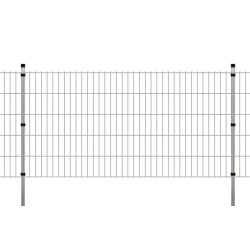 vidaXL Postes de valla 10 uds acero galvanizado plateado 150 cm