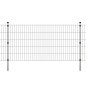 vidaXL Postes de valla 10 uds acero galvanizado plateado 150 cm vidaXL Postes de valla 10 uds acero galvanizado plateado 150 cm