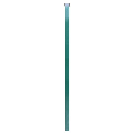 vidaXL Postes de valla 20 uds acero galvanizado verde 130 cm