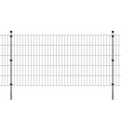 vidaXL Postes de valla 20 uds acero galvanizado plateado 150 cm