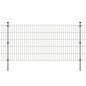 vidaXL Postes de valla 20 uds acero galvanizado plateado 150 cm
