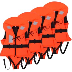 vidaXL Chalecos de ayuda de flotación para niños 4 uds 100 N 10-20 kg 