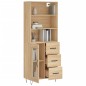 vidaXL Aparador alto madera contrachapada color roble 69,5x34x180 cm vidaXL Aparador alto madera contrachapada color roble 69,5x34x180 cm