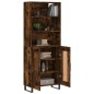 vidaXL Aparador alto madera contrachapada roble ahumado 69,5x34x180 cm vidaXL Aparador alto madera contrachapada roble ahumado 69,5x34x180 cm