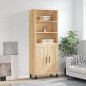 vidaXL Aparador alto madera contrachapada color roble 69,5x34x180 cm vidaXL Aparador alto madera contrachapada color roble 69,5x34x180 cm