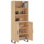 vidaXL Aparador alto madera contrachapada color roble 69,5x34x180 cm vidaXL Aparador alto madera contrachapada color roble 69,5x34x180 cm