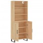 vidaXL Aparador alto madera contrachapada color roble 69,5x34x180 cm vidaXL Aparador alto madera contrachapada color roble 69,5x34x180 cm