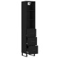 vidaXL Aparador de madera contrachapada negro 34,5x34x180 cm vidaXL Aparador de madera contrachapada negro 34,5x34x180 cm