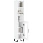 vidaXL Aparador alto madera contrachapada blanco brillo 34,5x34x180 cm vidaXL Aparador alto madera contrachapada blanco brillo 34,5x34x180 cm