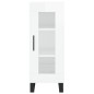 vidaXL Aparador alto madera contrachapada blanco brillo 34,5x34x180 cm vidaXL Aparador alto madera contrachapada blanco brillo 34,5x34x180 cm