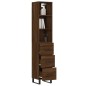 vidaXL Aparador alto madera contrachapada roble marrón 34,5x34x180 cm vidaXL Aparador alto madera contrachapada roble marrón 34,5x34x180 cm