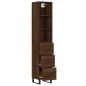 vidaXL Aparador alto madera contrachapada roble marrón 34,5x34x180 cm vidaXL Aparador alto madera contrachapada roble marrón 34,5x34x180 cm