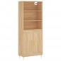 vidaXL Aparador alto madera contrachapada color roble 69,5x34x180 cm vidaXL Aparador alto madera contrachapada color roble 69,5x34x180 cm
