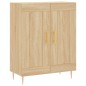 vidaXL Aparador alto madera contrachapada color roble 69,5x34x180 cm vidaXL Aparador alto madera contrachapada color roble 69,5x34x180 cm