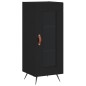 vidaXL Aparador de madera contrachapada negro 34,5x34x180 cm vidaXL Aparador de madera contrachapada negro 34,5x34x180 cm