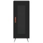 vidaXL Aparador de madera contrachapada negro 34,5x34x180 cm vidaXL Aparador de madera contrachapada negro 34,5x34x180 cm