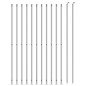 vidaXL Cerca de alambre con brida plateada 2x25 m vidaXL Cerca de alambre con brida plateada 2x25 m