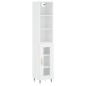 vidaXL Aparador alto madera contrachapada blanco 34,5x34x180 cm vidaXL Aparador alto madera contrachapada blanco 34,5x34x180 cm