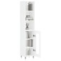 vidaXL Aparador alto madera contrachapada blanco 34,5x34x180 cm vidaXL Aparador alto madera contrachapada blanco 34,5x34x180 cm