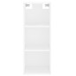 vidaXL Aparador alto madera contrachapada blanco 34,5x34x180 cm