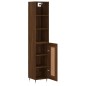 vidaXL Aparador alto madera contrachapada roble marrón 34,5x34x180 cm vidaXL Aparador alto madera contrachapada roble marrón 34,5x34x180 cm