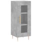 vidaXL Aparador de madera contrachapada gris hormigón 34,5x34x180 cm vidaXL Aparador de madera contrachapada gris hormigón 34,5x34x180 cm