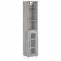 vidaXL Aparador alto madera contrachapada gris Sonoma 34,5x34x180 cm vidaXL Aparador alto madera contrachapada gris Sonoma 34,5x34x180 cm