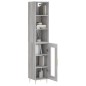 vidaXL Aparador alto madera contrachapada gris Sonoma 34,5x34x180 cm vidaXL Aparador alto madera contrachapada gris Sonoma 34,5x34x180 cm