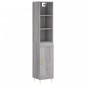 vidaXL Aparador alto madera contrachapada gris Sonoma 34,5x34x180 cm vidaXL Aparador alto madera contrachapada gris Sonoma 34,5x34x180 cm