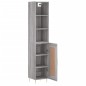 vidaXL Aparador alto madera contrachapada gris Sonoma 34,5x34x180 cm vidaXL Aparador alto madera contrachapada gris Sonoma 34,5x34x180 cm