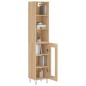 vidaXL Aparador de madera contrachapada roble Sonoma 34,5x34x180 cm vidaXL Aparador de madera contrachapada roble Sonoma 34,5x34x180 cm