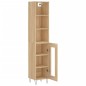 vidaXL Aparador de madera contrachapada roble Sonoma 34,5x34x180 cm vidaXL Aparador de madera contrachapada roble Sonoma 34,5x34x180 cm