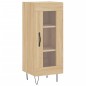 vidaXL Aparador de madera contrachapada roble Sonoma 34,5x34x180 cm vidaXL Aparador de madera contrachapada roble Sonoma 34,5x34x180 cm
