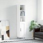 vidaXL Aparador alto madera contrachapada blanco 34,5x34x180 cm vidaXL Aparador alto madera contrachapada blanco 34,5x34x180 cm