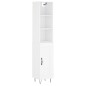 vidaXL Aparador alto madera contrachapada blanco 34,5x34x180 cm vidaXL Aparador alto madera contrachapada blanco 34,5x34x180 cm