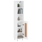 vidaXL Aparador alto madera contrachapada blanco 34,5x34x180 cm vidaXL Aparador alto madera contrachapada blanco 34,5x34x180 cm