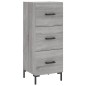 vidaXL Aparador alto madera contrachapada gris Sonoma 34,5x34x180 cm vidaXL Aparador alto madera contrachapada gris Sonoma 34,5x34x180 cm