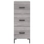 vidaXL Aparador alto madera contrachapada gris Sonoma 34,5x34x180 cm vidaXL Aparador alto madera contrachapada gris Sonoma 34,5x34x180 cm