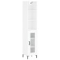 vidaXL Aparador alto madera contrachapada blanco brillo 34,5x34x180 cm vidaXL Aparador alto madera contrachapada blanco brillo 34,5x34x180 cm