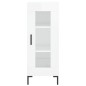 vidaXL Aparador alto madera contrachapada blanco brillo 34,5x34x180 cm vidaXL Aparador alto madera contrachapada blanco brillo 34,5x34x180 cm