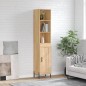 vidaXL Aparador de madera contrachapada roble Sonoma 34,5x34x180 cm vidaXL Aparador de madera contrachapada roble Sonoma 34,5x34x180 cm