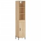 vidaXL Aparador de madera contrachapada roble Sonoma 34,5x34x180 cm vidaXL Aparador de madera contrachapada roble Sonoma 34,5x34x180 cm