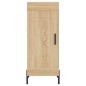 vidaXL Aparador de madera contrachapada roble Sonoma 34,5x34x180 cm vidaXL Aparador de madera contrachapada roble Sonoma 34,5x34x180 cm
